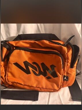 Jordan Orange Waist Pack with Bold Black Logo